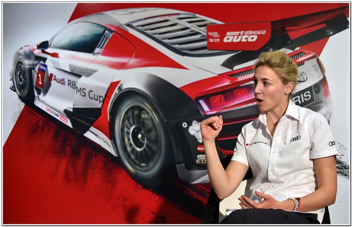 아우디 R8 LMS 컵 4라운드 우승자 라헬 프라이(사진=한국모터스포츠전문기자단)
