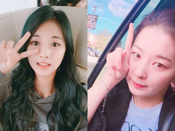 트와이스 쯔위 레드벨벳 슬기 출처:/ 레드벨벳, 트와이스 SNS