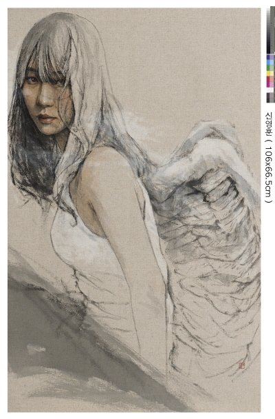 Hard-boiled, 110×70cm, 광목에 수묵담채, 2016. 사진=세종문화회관 제공
