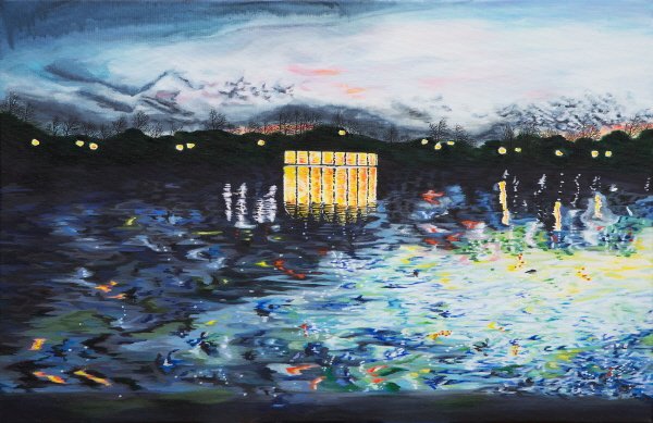 pm 17:58, 캔버스에 아크릴릭, 40×61cm, 2016. 사진=갤러리밈 제공