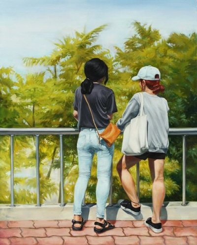 momentary attractions 1, oil on canvas, 162.2×130.3, 2016. 사진=심으뜸 제공