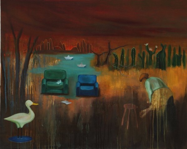 실낙원Ⅱ, oil on canvas, 90.9×72.1, 2016. 사진=강맑음 제공