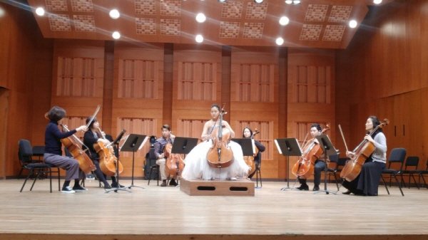 ‘서울솔리스트 첼로앙상블 영아티스트 특별연주회’ 리허설사진. 사진=서울솔리스트 첼로앙상블 제공
