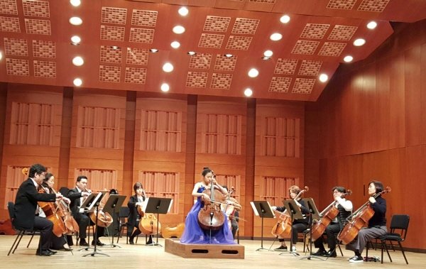 ‘서울솔리스트 첼로앙상블 영아티스트 특별연주회’ 리허설사진. 사진=서울솔리스트 첼로앙상블 제공