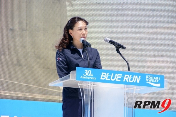 [포토] 최윤희, '포카리스웨트 30주년 축하드립니다' (동아오츠카 블루런)