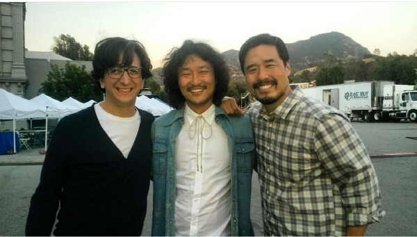 ‘러브’ 유니버설 스튜디오 촬영 중. 폴 러스트. 랜들 팍과 함께(종맨킴 배우). 사진=종맨킴 제공