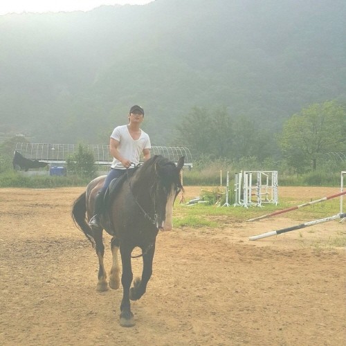 영화 ‘안시성’ 문경 합숙 기승 훈련을 마친 이정민 배우. 사진=이정민 제공