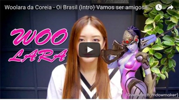 Woo Lara of Korea - Hi brazil (intro) Let's be friends!! | Woo Lara, 촬영 방법도, 편집법도 모르는 채로 다짜고짜 만들게 된 첫 영상. 사진=유튜브 Woo Lara 우라라 제공