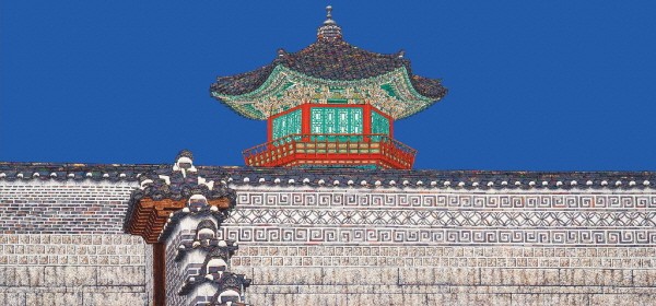 ‘상량전, 55×117, 아크릴, 2014’. 사진=아트코리언 제공