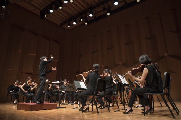 ‘오케스트라 앙상블 서울 OES의 쇤베르크 정화된 밤’ 리허설사진. 사진=김신중 제공