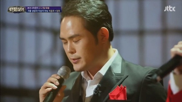 JTBC '팬텀싱어'에서 '이사벨'을 열창하는 최용호. 사진=JTBC ‘팬텀싱어’ 방송화면 캡처
