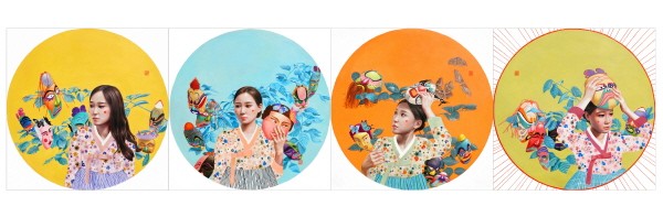 ‘거짓 거울(The Fake Mirror), 64.7×64.7cm, 캔버스에 유채, 2016’. 사진=박수진 제공