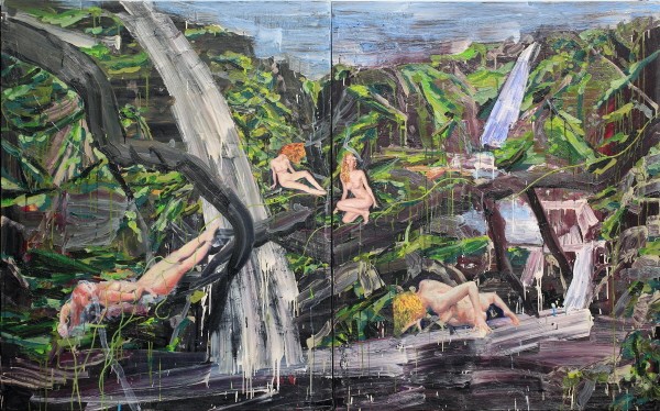 ‘‘Veiled Ophelia in The Forest of Ulysses, oil on canvas, 160×260cm, 2018’. 사진=권여현 제공