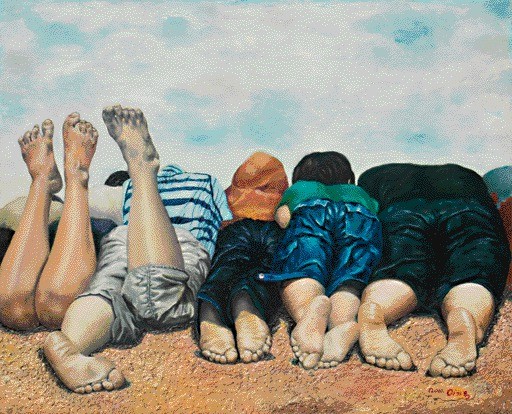‘호기심 - 1, 91×72.3cm, Oil on canvas, 2010’. 사진=이기옥 제공