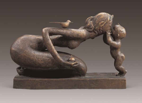 한메이린 ‘모자(母子), 96×50×60cm, 청동, 2002‘. 사진=예술의전당 제공