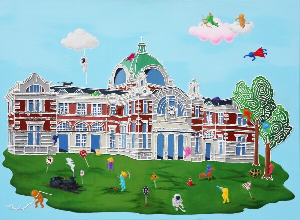 ‘Find Treasure at Seoul Station, Mixed media on canvas, 60F, 2018’. 사진=김경철 제공