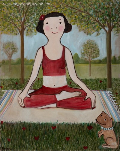 ‘교감, Oil on canvas, 162×130cm, 2017’. 사진=디커뮤니케이션 제공