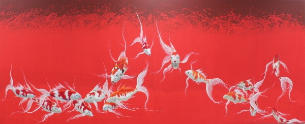 ‘Dynamically Streamlined in Fortune 201805, 324×130cm, oil on canvas’. 사진=김양훈 제공