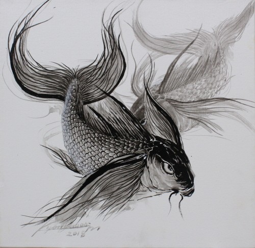 ‘Dynamically Streamlined in Fortune 201838, 35×35cm, mixed’. 사진=김양훈 제공