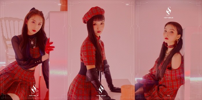 걸그룹 핫이슈 멤버 예원(왼쪽), 예빈(가운데), 다나(오른쪽). (사진=S2엔터테인먼트 제공)