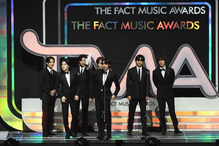 방탄소년단. (사진=2022 TMA 조직위원회 제공)
