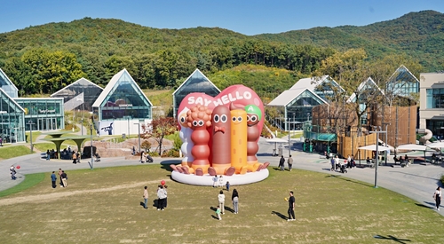 Hello 빼빼로월드 브랜드존 이미지. 사진=롯데웰푸드.