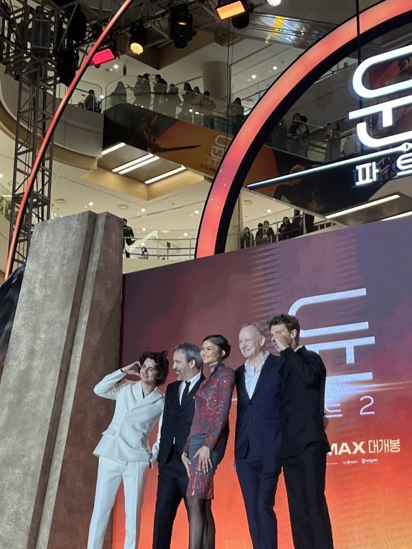‘듄: 파트2’ 내한 레드카펫. 사진=천상욱 기자