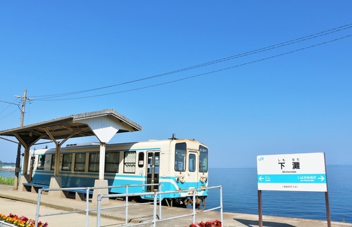 일본 마쓰야마 시모나다역. 사진=교원투어.