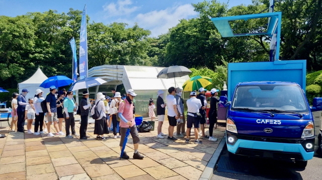 GS글로벌, 제주삼다수 마스터스에 BYD T4K 커피 트럭 지원