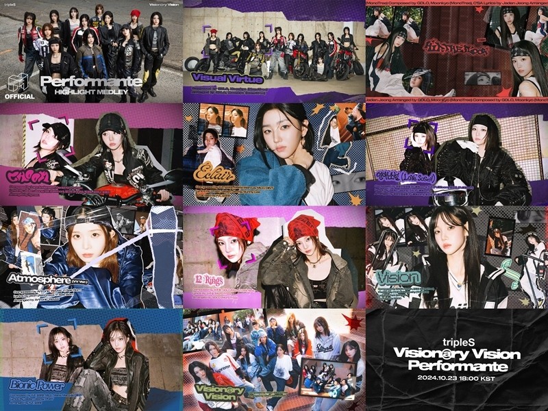 '글로벌 웨이브' 심쿵! 트리플에스 VV, 'Performante' 하라메 공개