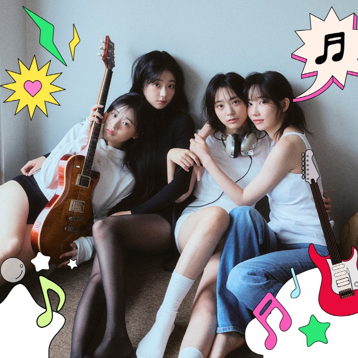 4인조로 이루어진 걸그룹 밴드 QWER