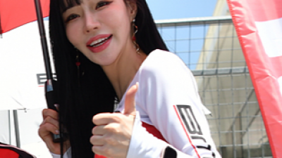 [포토] 최고의 각선미, 레이싱모델 민한나