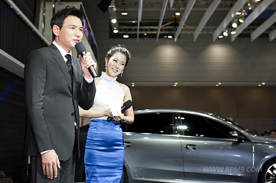 모터쇼에서 만난 황정민, 이범수, 구혜선